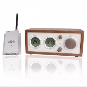 Clock Radio With Hidden Pinhole Color Camera Set